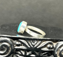 Thunder Mt. Turquoise Sterling Silver Ring Sz.1