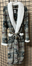 Native Print Plush Robe