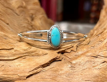 Sterling Silver Bracelet w/ Sleeping Beauty Turquoise