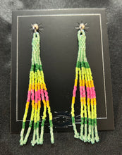Hex Bead Stud Earrings
