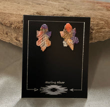 Copper Oyster Turquoise Earrings
