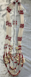 Hair Pipe Necklace w/ Matching Earrings