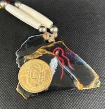 32" Hand-painted Slate Rock Necklace By: Bill McCulley