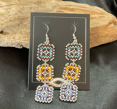 Brick Stitch Dangle Earrings *