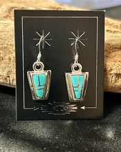 Sleeping Beauty Sterling Silver Earrings