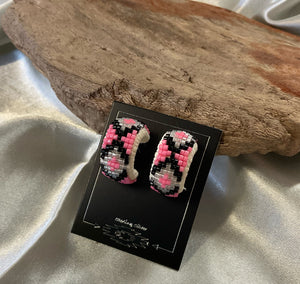Beaded Hoop Earrings
