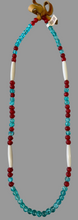 28" Hairpipe & Glass Bead Necklace
