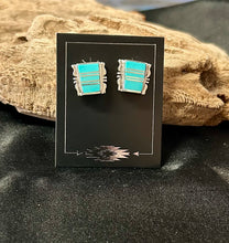 Sleeping Beauty Sterling Silver Earrings