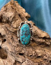 Sterling Silver w/ Kingman Turquoise Ring size 9