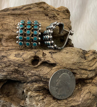 Vintage Sterling Silver w/Turquoise Screw-Back Earrings