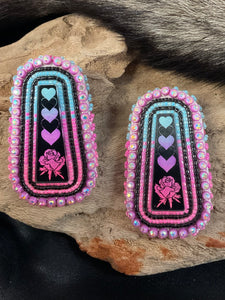 Hand Crafted Powwow Bling Earrings