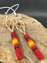 Beaded Stickball Sticks Rear View Mirrow Hanger