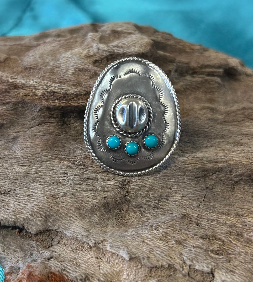 Sleeping Beauty Sterling Silver Turquoise Rings