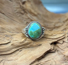 Sterling Silver w/ Sonoran Turquoise Ring size 10