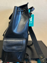 Black Leather Backpack