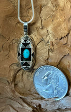 Sterling Silver w/ Sleeping Beauty Turquoise Necklace
