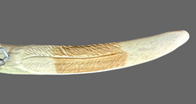 Hand Carved Elk Antler Eagle Wall Decor 29"