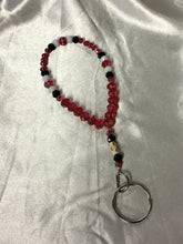 Glass Bead Wristlet Keychain