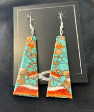 Copper Oyster Turquoise Earrings
