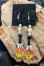 Corn Bead Dangle Earrings