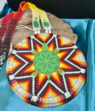 30" Turtle Medallion w/ Beaded Necklace