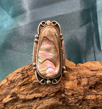 Sterling Silver w/Abalone Ring size 11
