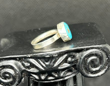 Thunder Mt. Turquoise Sterling Silver Ring Sz.1