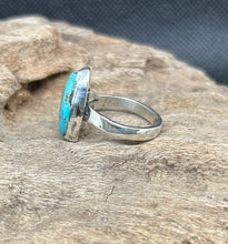 Turquoise Mountain Sterling Silver Ring (Size 8)