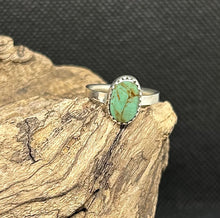 Emerald Valley Turquoise Sterling Silver Ring Sz.5.5
