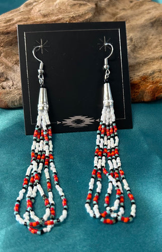 **Beaded Dangle Earrings**