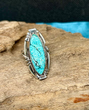 Skyhorse Turquoise Sterling Silver Ring (sz. Adjustable)