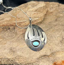 Bear Paw Sterling Silver Turquoise Necklaces