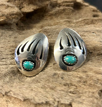 Bearpaw Sterling Silver Turquoise Earrings