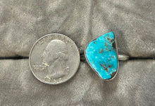 Kingman Turquoise Sterling Silver Ring Sz.11.5