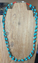 Santo Domingo 16" Small Chunk Turquoise Necklace