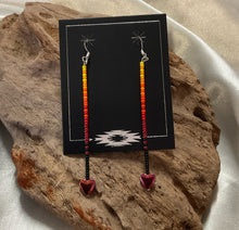Straight Beaded Dangle Earrings