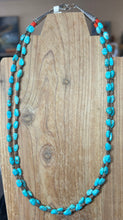 Santo Domingo 16" 2-Strand Small Chunk Turquoise Necklaces