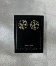 Beaded Round Stud Earrings