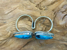 Sterling Silver Two-finger Ring w/ Kingman Turquoise size 5.5 & 6