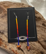 Straight Beaded Dangle Earrings