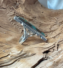 Sterlng Silver w/Red Skin Turquoise Ring Size 6