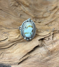 Sterling Silver Ring w/ Palomino Turquoise size 9