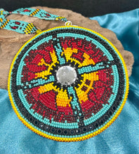 28" Beaded Medallion and Necklace