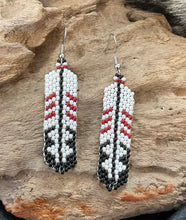 Brick Stitch Beaded Dangle Earrings