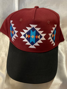 Native Embroidered  Snap Back Ball Cap