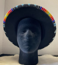 Beaded Black Fedora