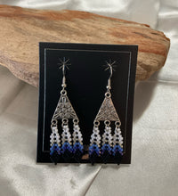 Brick Stitch Beaded Dangle Earrings