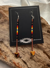 Straight Beaded Dangle Earrings