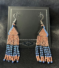 Beaded Dangle Fringe Earrings