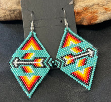 Brick Stitch Dangle Earrings *